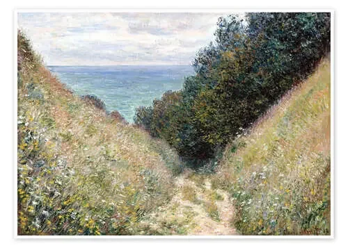 Ruta en La Cavée, Pourville de Claude Monet Master Collection