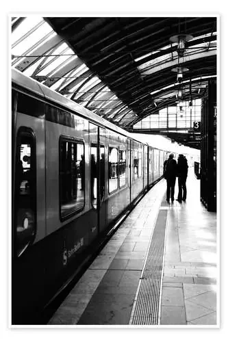 S-Bahn Berlin black and white photo de Falko Follert