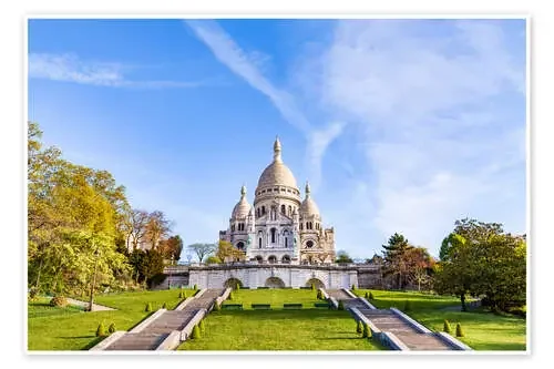 Sacré Coeur on Montmartre in Paris de Dieterich Fotografie