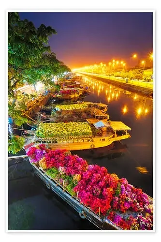 Saigon Flower Market, Vietnam de Frank Fischbach