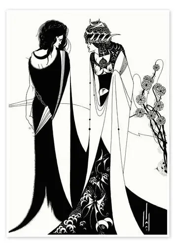 Salomé con su madre, Herodías de Aubrey Vincent Beardsley Master Collection