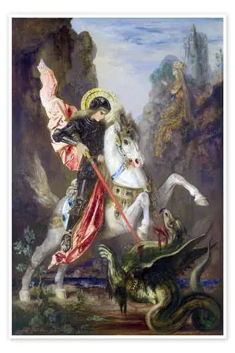 San Jorge y el dragón de Gustave Moreau Master Collection