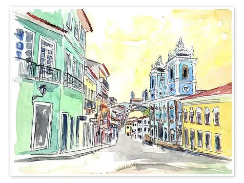 San Salvador de Bahia – Brazil Colonial Old Town de M. Bleichner