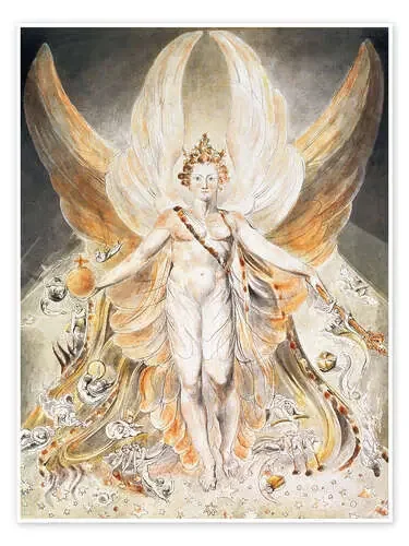 Satanás en su gloria original de William Blake Master Collection