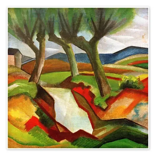 Sauces por la corriente de August Macke akg-images