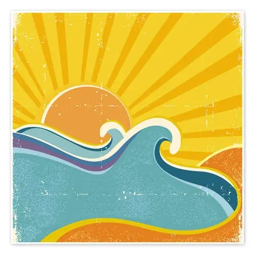 Sea landscape on a hot summer day de Kidz Collection Editors Choice