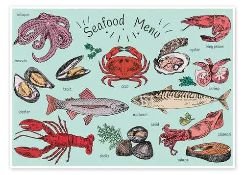 Seafood menu Editors Choice