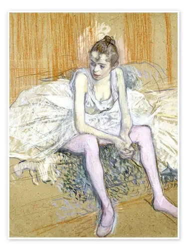 Seated Dancer de Henri de Toulouse-Lautrec ARTOTHEK