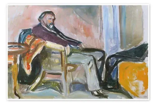 Self-Portrait After Influenza, 1919 de Edvard Munch akg-images
