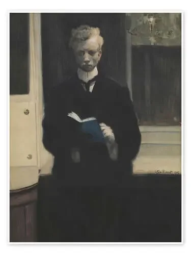 Self-portrait with blue sketchbook, 1907 de Léon Spilliaert akg-images