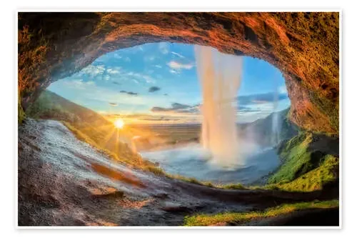 Seljalandsfoss in the South of Iceland de Dieter Meyrl