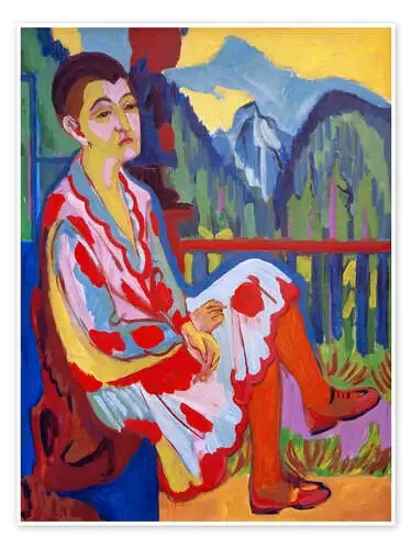 Señora sentada (Erna Kirchner) de Ernst Ludwig Kirchner akg-images