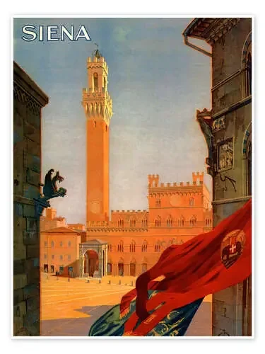 Siena, Toscana, Italia de Vintage Travel Collection