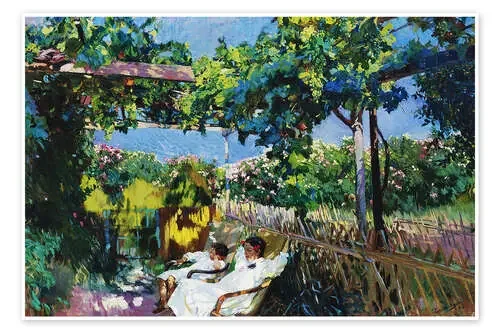 Siesta en el jardín de Joaquín Sorolla y Bastida Master Collection