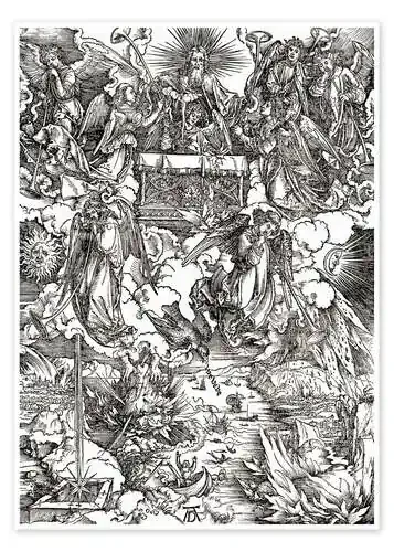 Siete ángeles con trompetas de Albrecht Dürer Master Collection