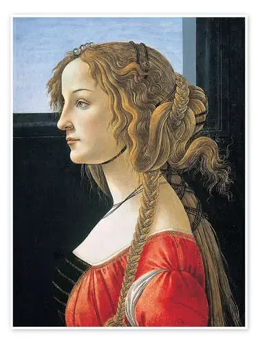 Simonetta Vespucci retrato póstumo, 1476-1480 de Sandro Botticelli Master Collection