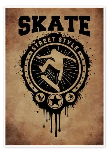 Skate vintage de Durro Art