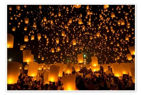 Sky Lantern on Yeepeng festival Editors Choice