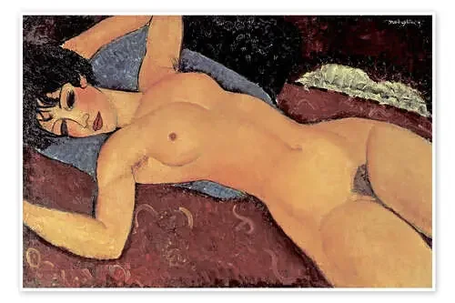 Sleeping Nude with Arms Open (Red Nude), 1917 de Amedeo Modigliani akg-images