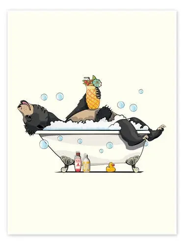 Sloth Bear in the Bath de Wyatt9