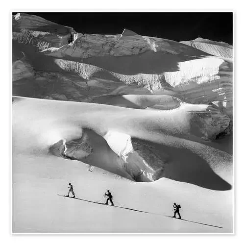 Snow Hike Through the Alps de Vintage Ski Collection akg-images