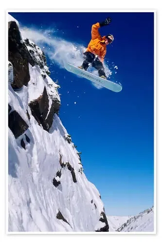 Snowboarding in Little Cottonwood Canyon, Wasatch Mountains, Utah de Jones & Shimlock Danita Delimont