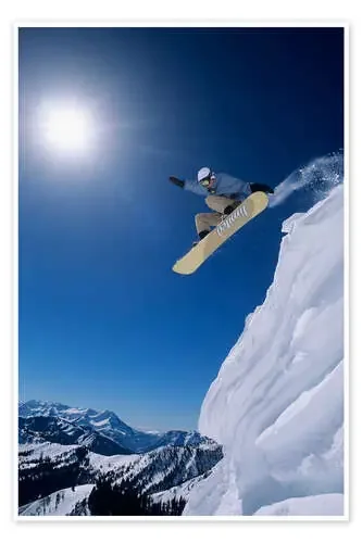 Snowboarding, Snake Creek Canyon, Wasatch Mountains de Jones & Shimlock Danita Delimont