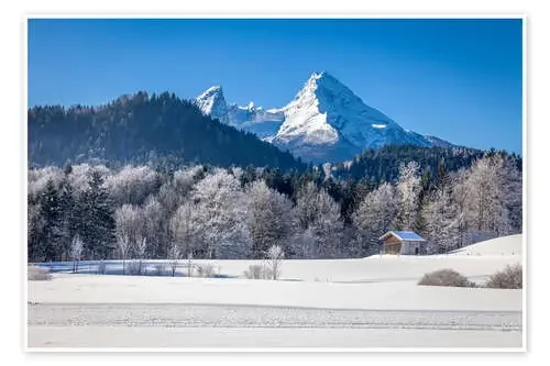 Snowy mountains in Upper Bavaria de Christian Müringer