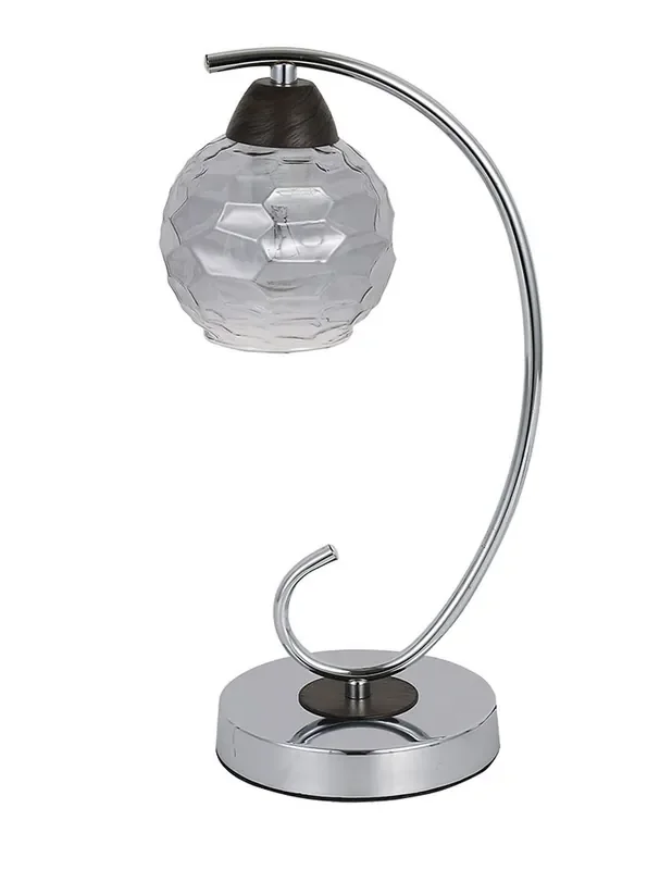 Sobremesa Cromo/Wengué con tulipa Panal