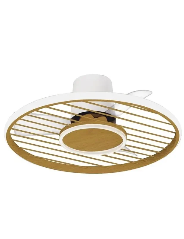 Soho Plafón Ventilador Blanco-Madera Mantra
