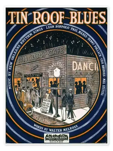 Songsheet Tin Roof Blues. Granger Collection