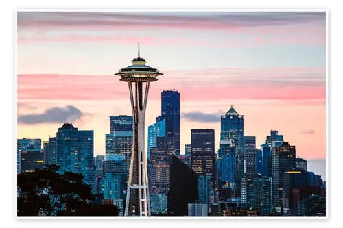 Space Needle and Seattle skyline, USA de Matteo Colombo