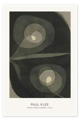 Spiral Screw Flowers I, 1932 de Paul Klee Exhibition Posters