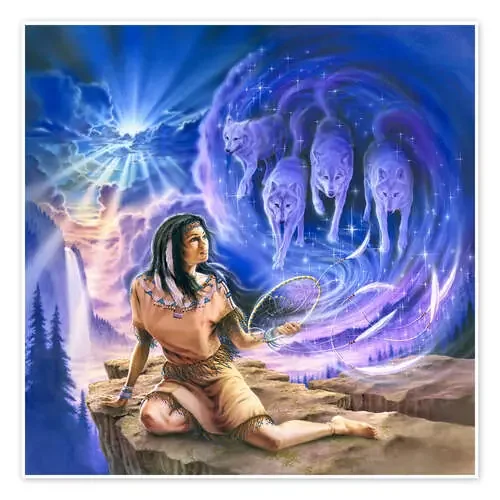Spirit of the wolf dream catcher de Robin Koni MGL Licensing