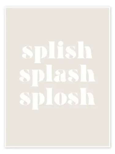 Splish Splash Splosh I de Typobox Editors Choice