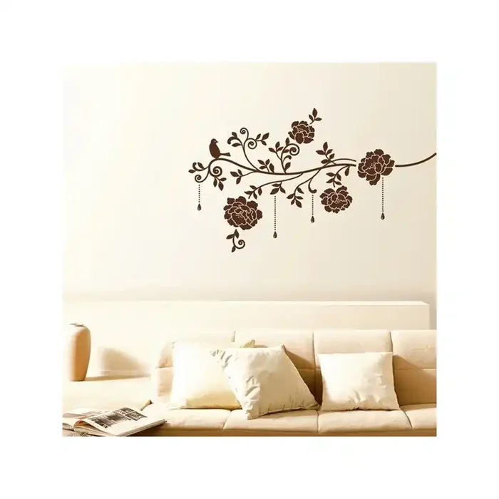 STICKER DARK BROWN ROSES DV-08612