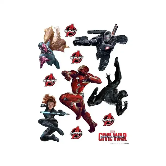 STICKER MARVEL CAPTAIN AMERICA CIVIL WAR DK-1799