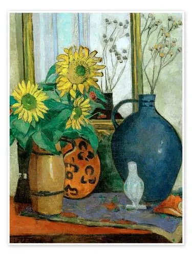 Still Life with Sunflowers de Oskar Moll akg-images