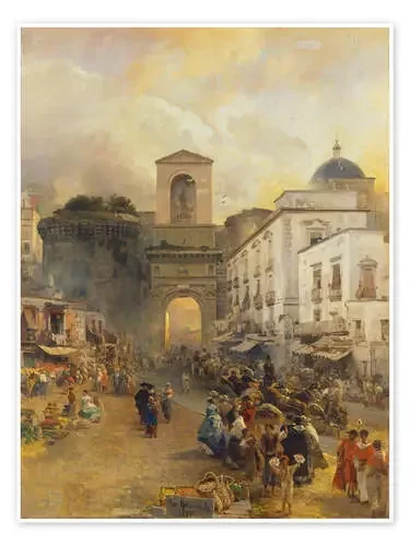 Street in Naples – Oswald Achenbach, 1875 ARTOTHEK