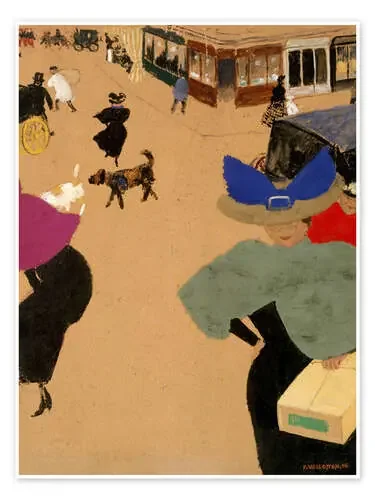 Street Scene in Paris de Félix Édouard Vallotton Master Collection