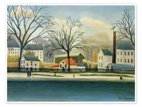 Suburb on the banks of the Marne de Henri Rousseau ARTOTHEK