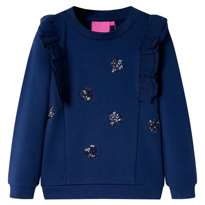 Sudadera infantil azul marino 116 (12)