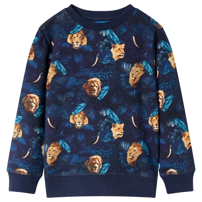Sudadera infantil azul marino 128 (5)
