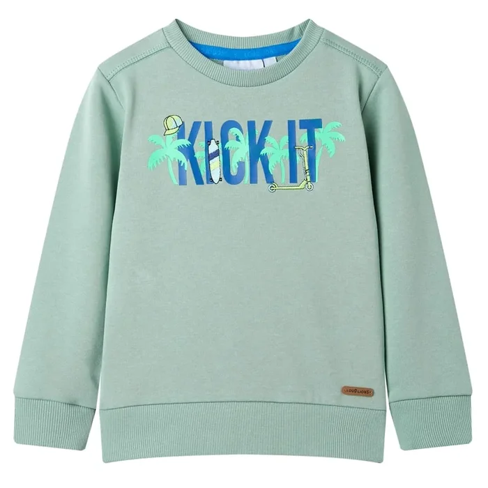 Sudadera infantil caqui claro 128 (2)