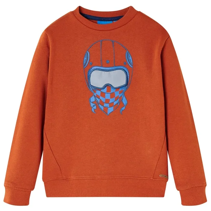 Sudadera infantil color teja claro 116 (2)
