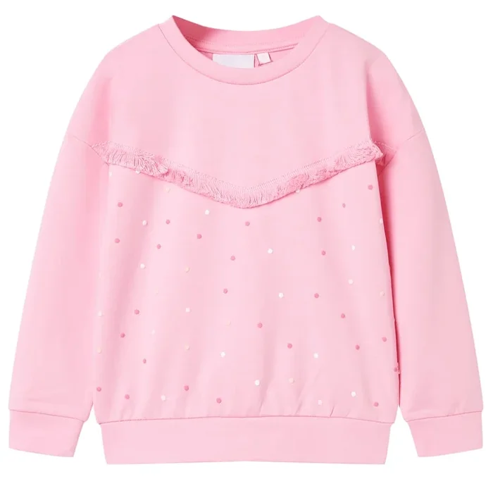 Sudadera infantil rosa 128 (2)