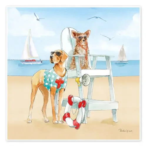 Summer Fun at the Beach IV de Beth Grove Wild Apple Graphics