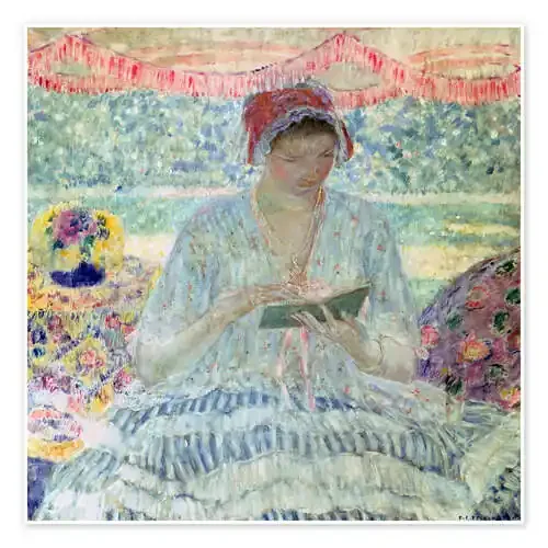 Summer Reading, 1902 de Frederick Carl Frieseke Bridgeman Images
