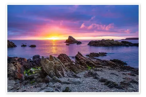 Sunrise at Cullen Bay near Portknockie de Reemt Peters-Hein