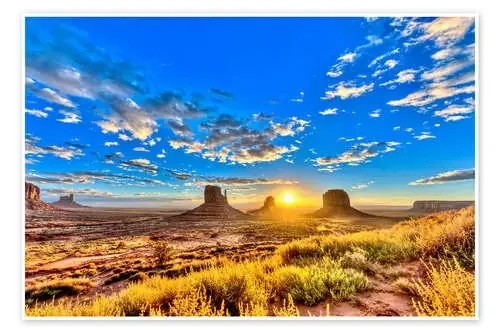 Sunrise, mesas West Mitten Butte imageBROKER